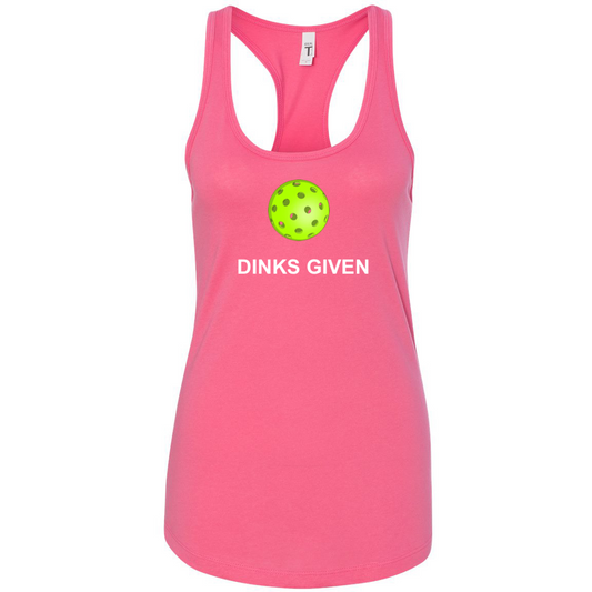 0 Dinks Given Women's Racerback Shirt
