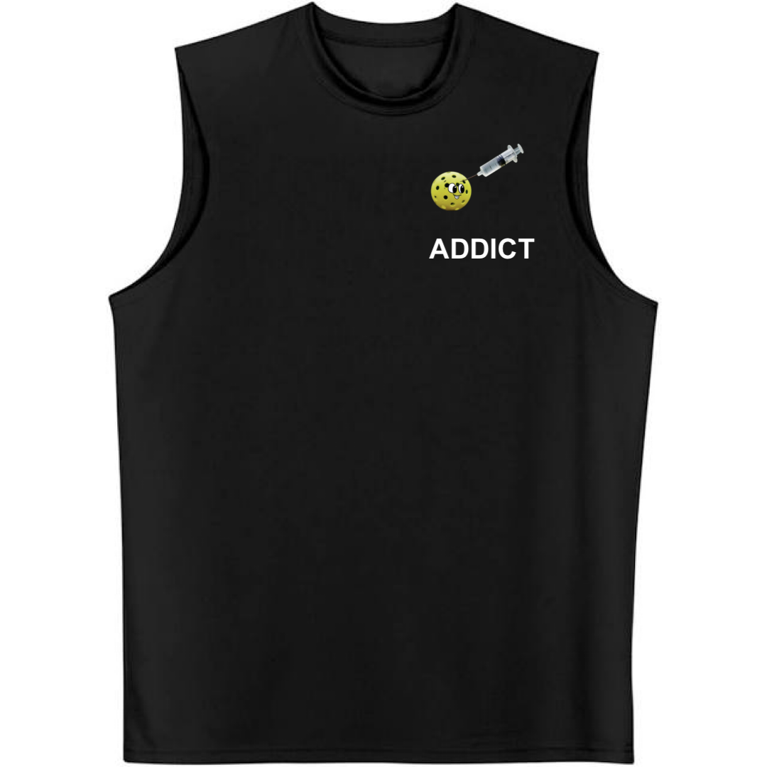 Pickleball Addict Chest Logo Tank Top