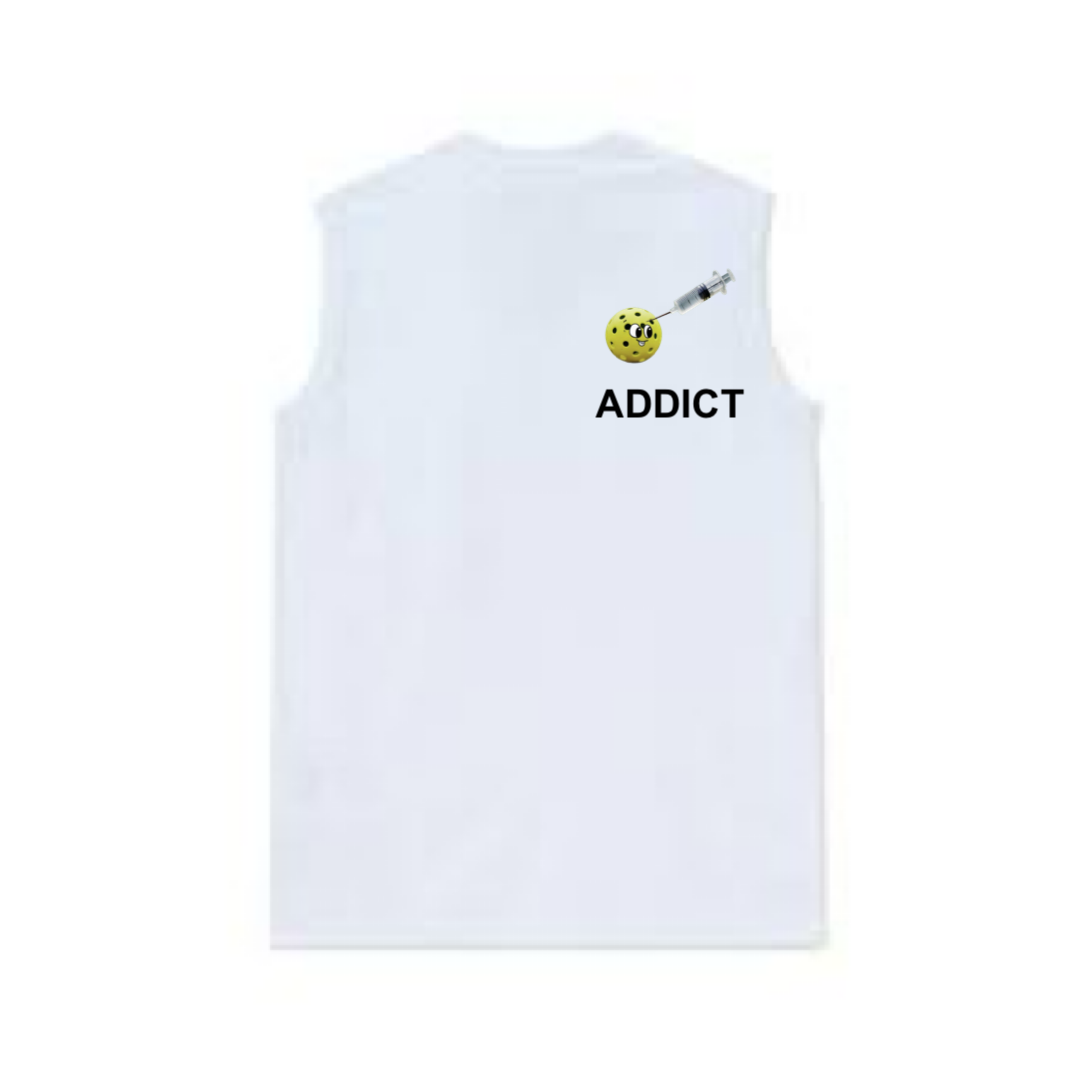 Pickleball Addict Chest Logo Tank Top
