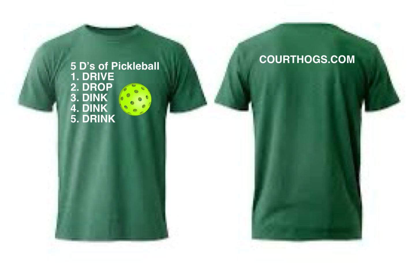 5 Ds of Pickleball Short Sleeve T-Shirt