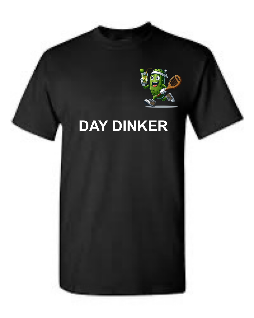 Day Dinker chest logo Pickleball Short Sleeve T-Shirt
