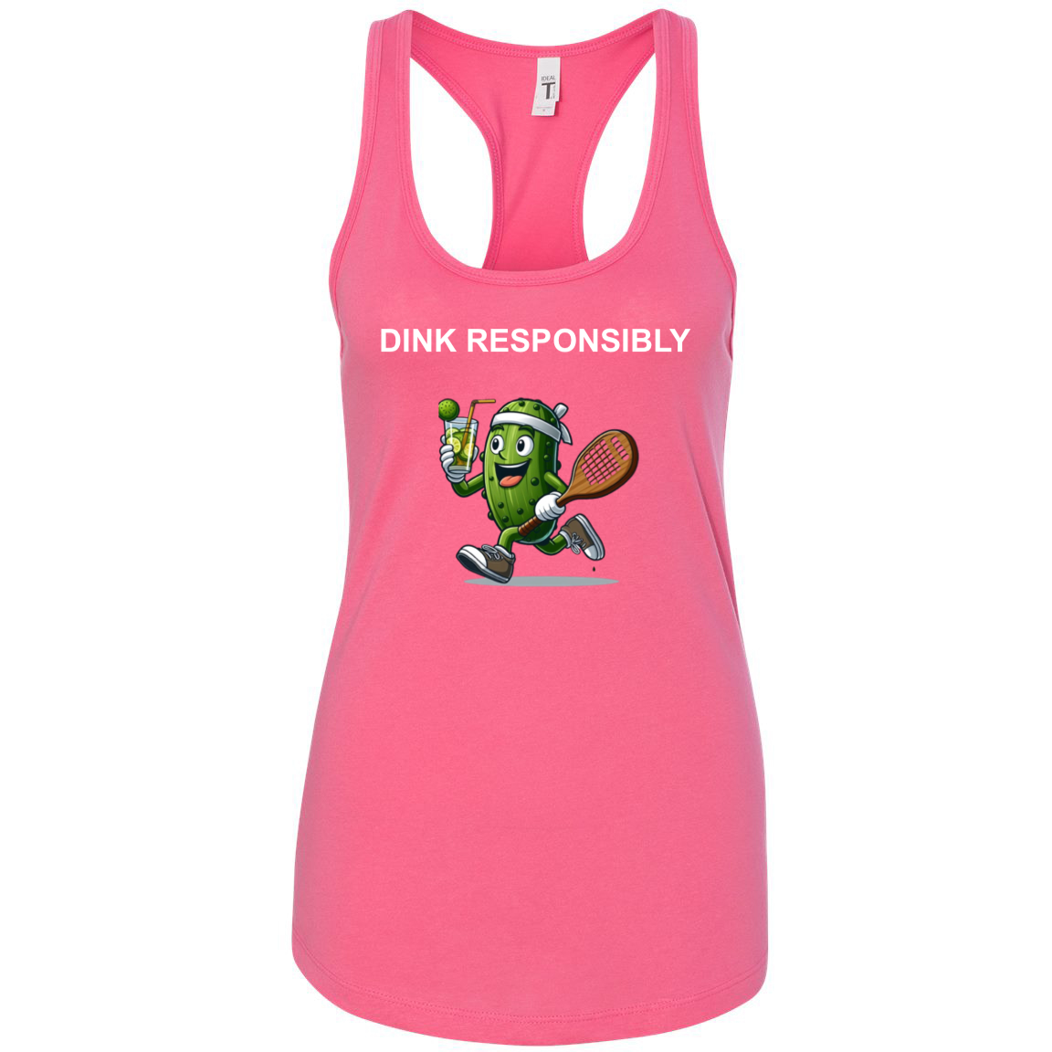Dink Responsibly Women's Racerback Shirt