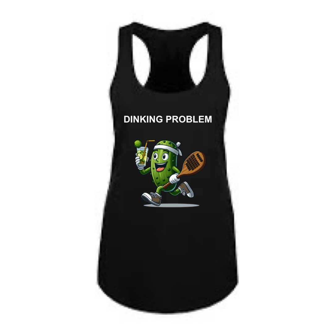 Dinking Problem Women's Racerback Shirt
