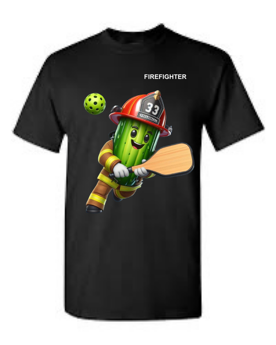 Firefighter Pickleball Short Sleeve T-Shirt