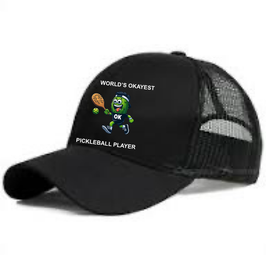 World's Okayest Pickleball Player Hats
