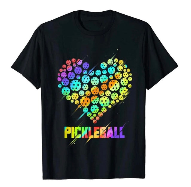 Pickleball Heart Short Sleeve T-Shirt