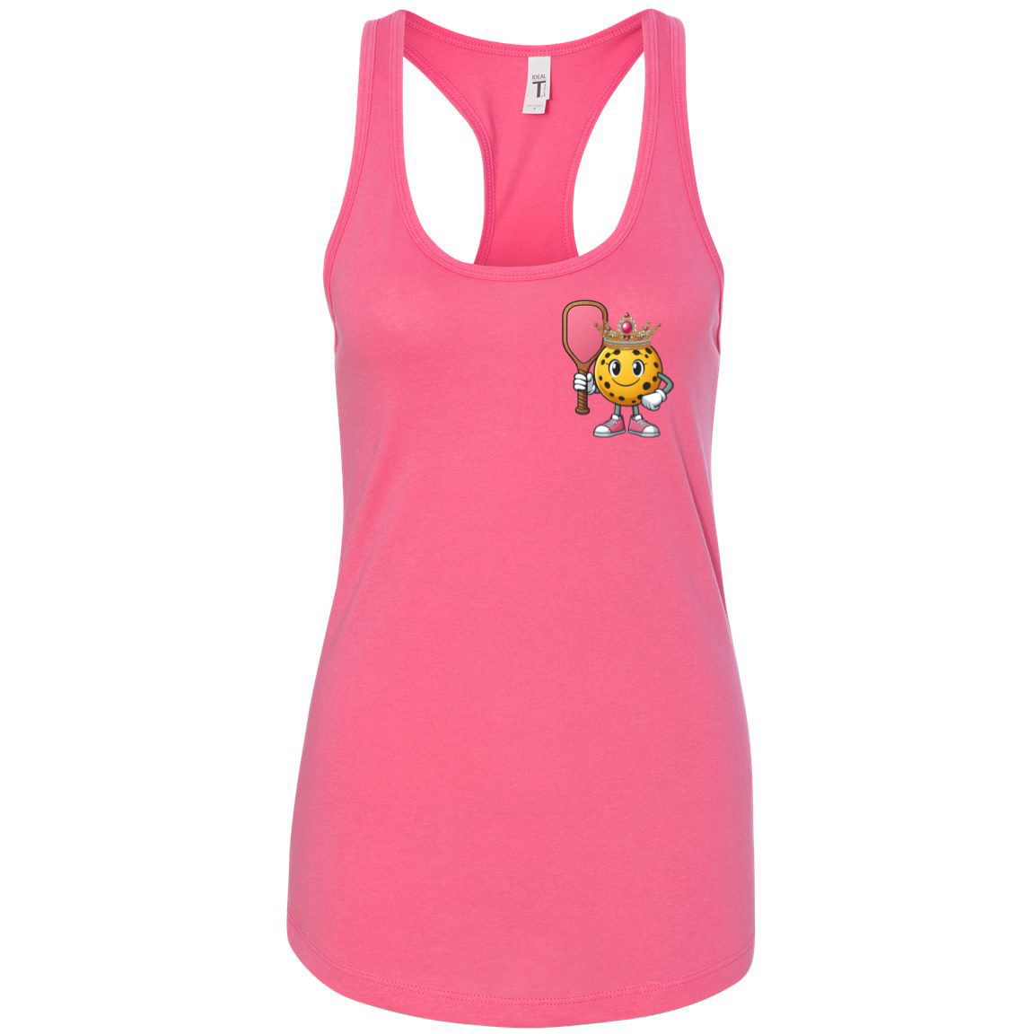 Pickleball Princess Small Logo Racerback T-Shirt