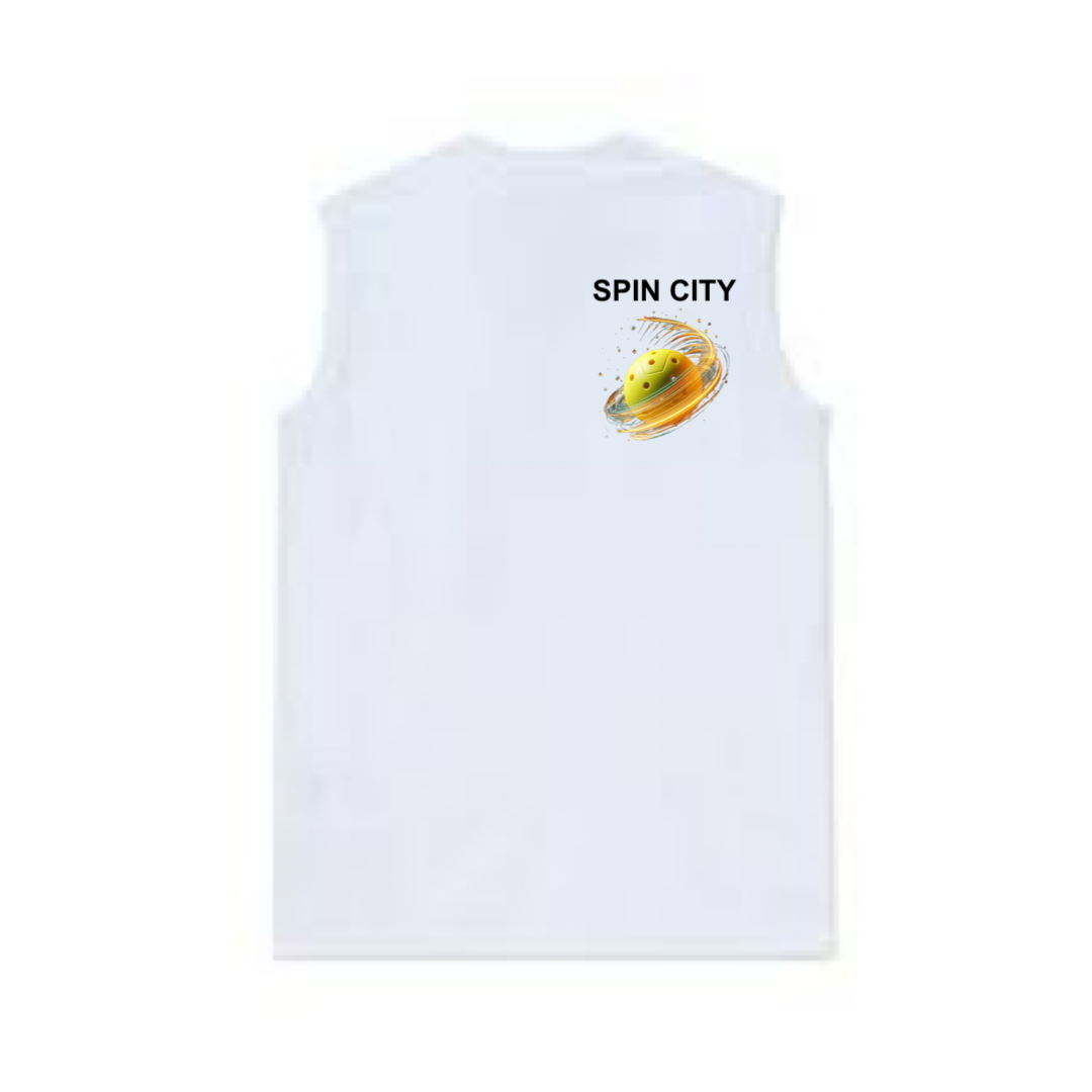 Spin City Chest Logo Pickleball Tank Top