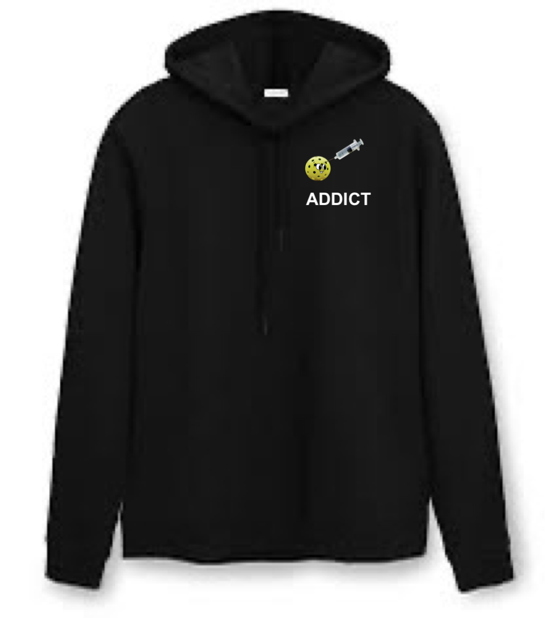 Pickleball Addict Chest Logo Hoodie