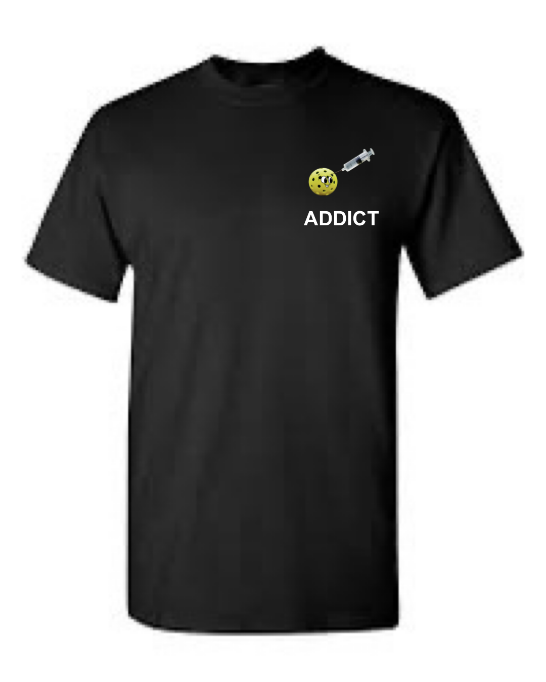 Pickleball Addict chest logo Short Sleeve T-Shirt
