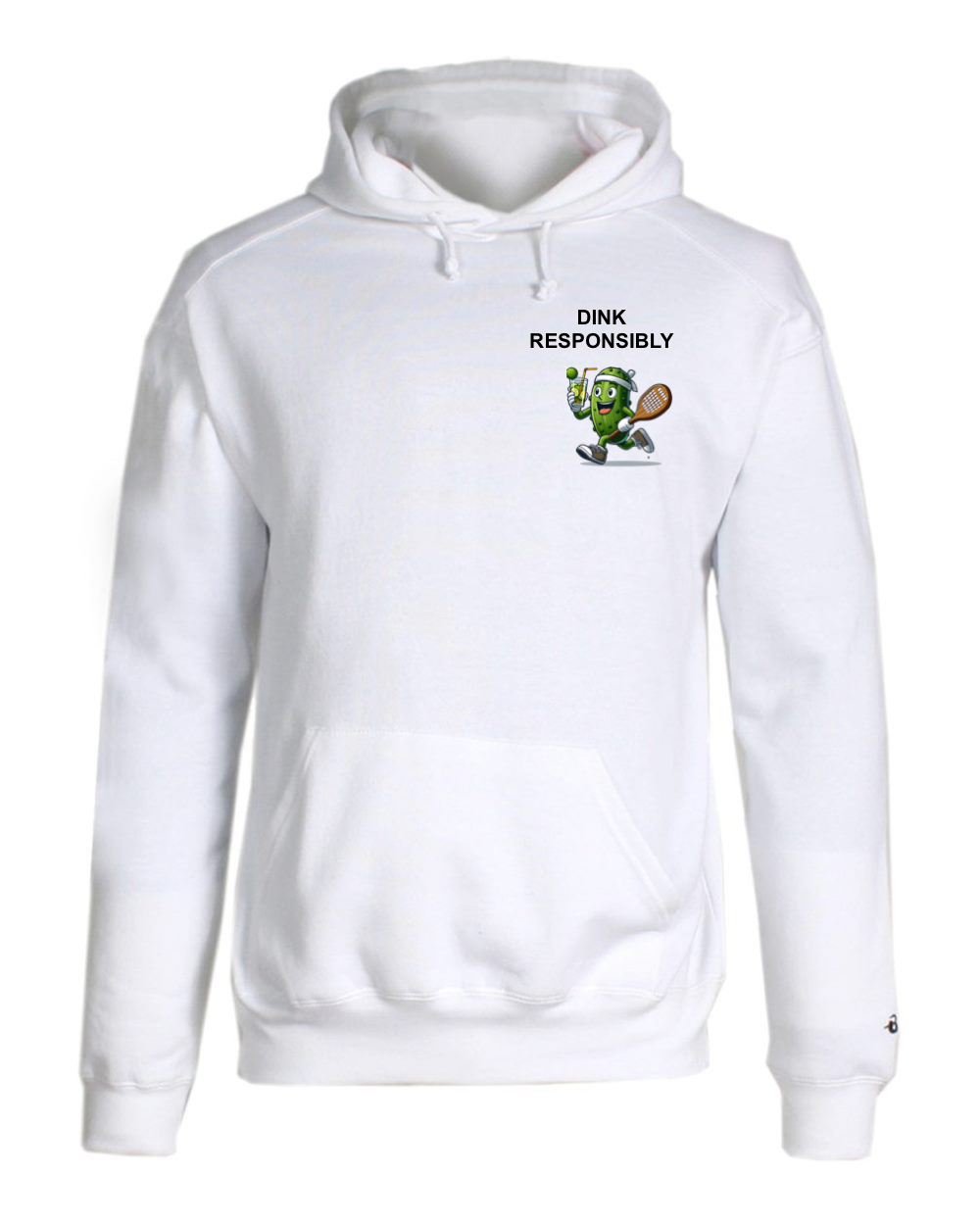 Dink Responsibly Chest Logo Pickleball Hoodie