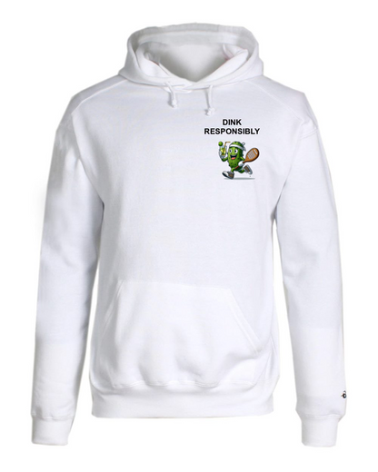 Dink Responsibly Chest Logo Pickleball Hoodie