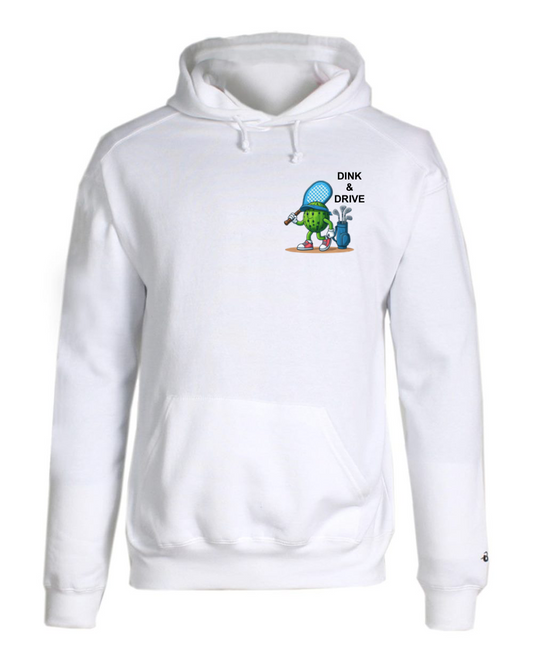 Dink and Drive Pickleball Hoodie Chest Logo