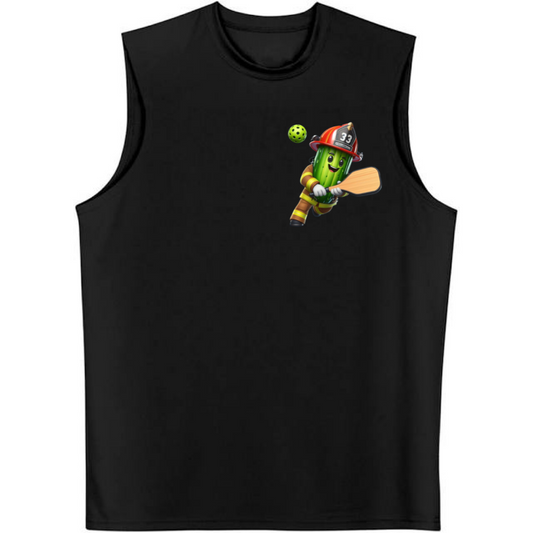 Firefighter Chest Logo Pickleball Tank Top