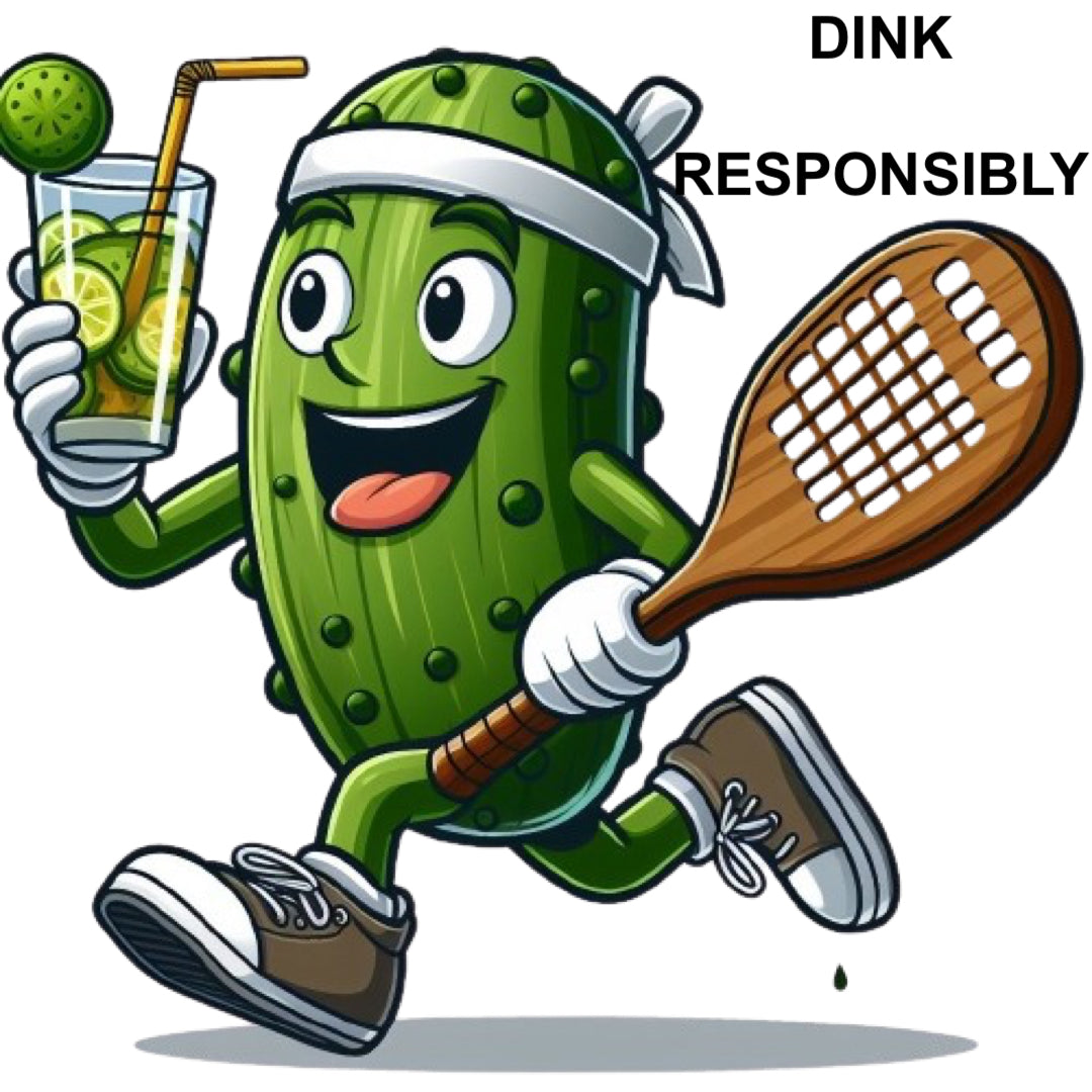 Dink Responsibly chest logo Pickleball Short Sleeve T-Shirt