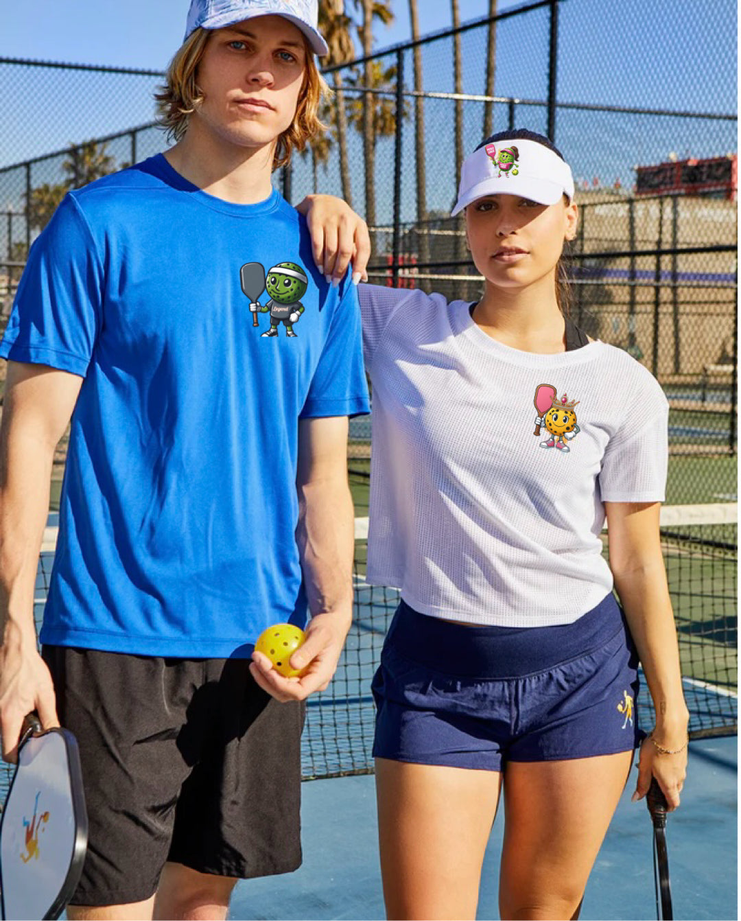 Pickleball Princess chest logo Short Sleeve T-Shirt