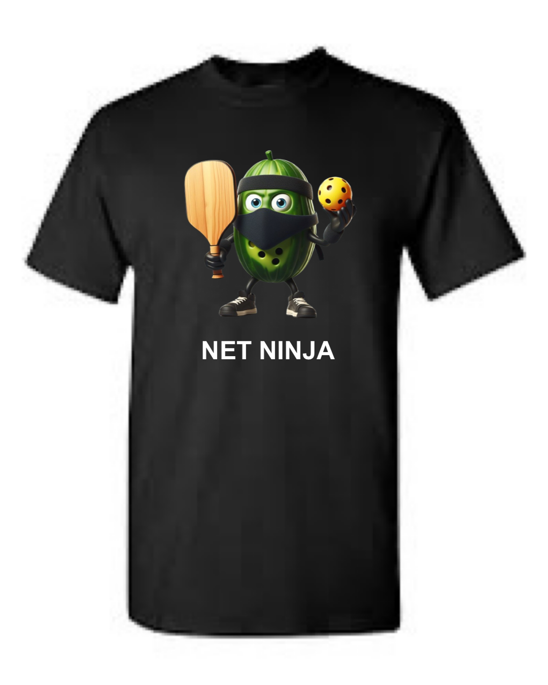 Net Ninja chest logo Pickleball Short Sleeve T-Shirt