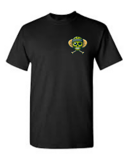 Pickle Pirate chest logo Pickleball Short Sleeve T-Shirt
