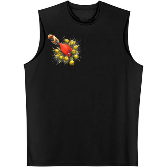 Smashin Balls Chest Logo Pickleball Tank Top